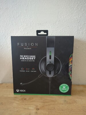 Xbox FUSION Pro Wired Gaming Headset PowerA - Black - Brand New