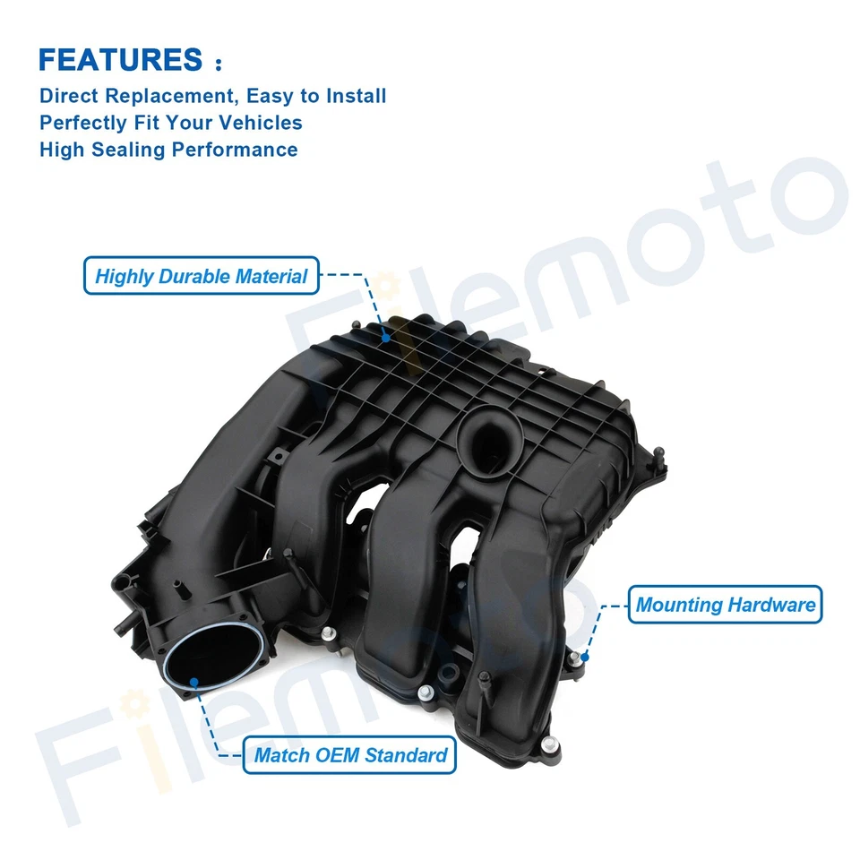 Engine Intake Manifold for 11-22 Chrysler 200 Dodge Challenger Caravan Durango - Image 2 of 4