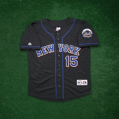 Carlos Beltran New York Mets Men's Alternate Away Black Jersey w/ Team  Patch