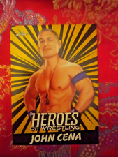 John cena 2023 Leaf Heroes of Wrestling Yellow Variant Pro Wrestling Card WWf