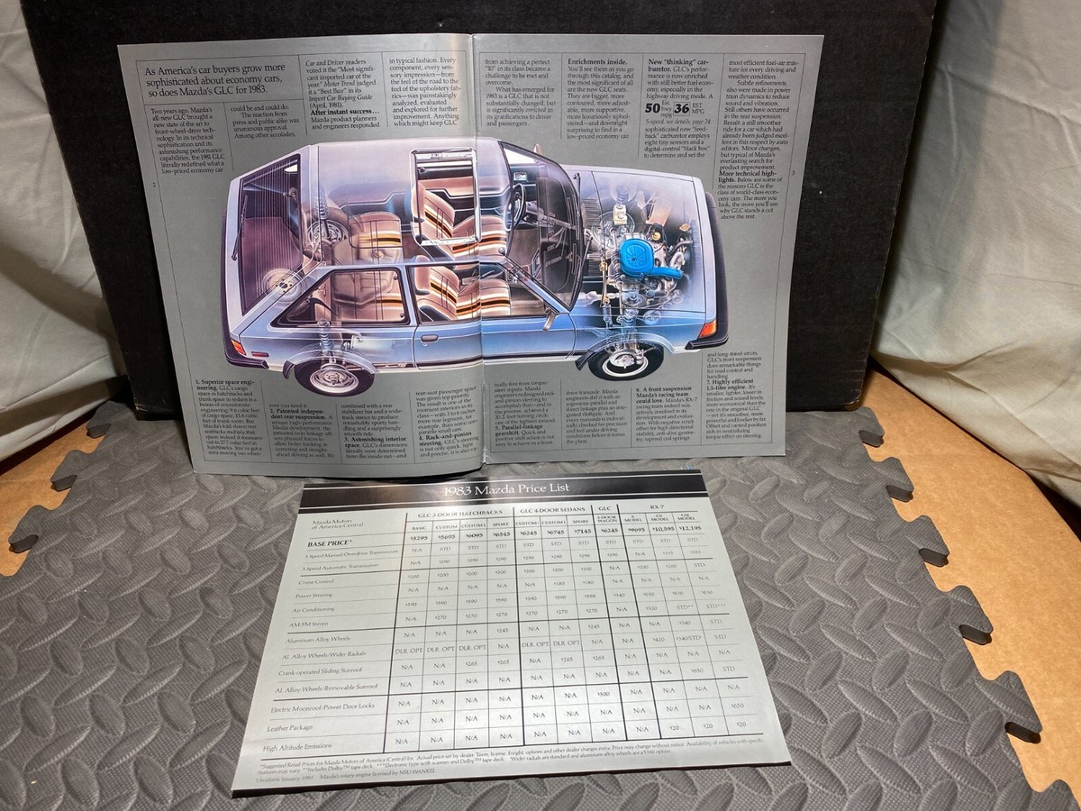 ORIGINAL VINTAGE BROCHURE 1983 MAZDA GLC ALL MODELS | eBay