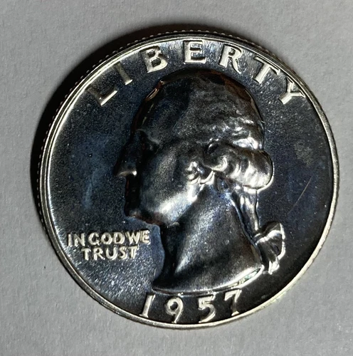 (B2) 1957 Proof Washington Silver Quarter