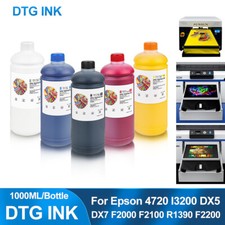  5 Colors 1000ml dtg ink for Epson  XP600 TX800 L1800 1390 i3200 4720 printer