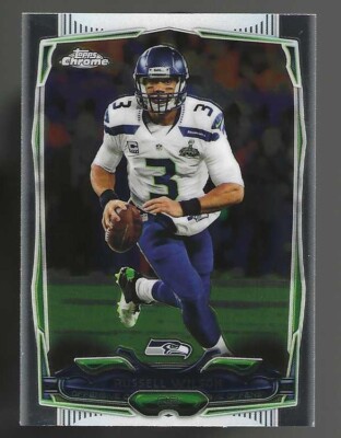 2014 Topps Chrome Football Russell Wilson Arm Below Waist Seattle Seahawks #102