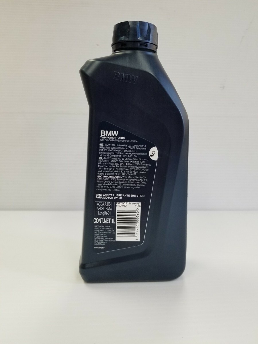 BMW ENGINE OIL 5W-30 TWINPOWER TURBO (2) 1 LITER SAE OEM GENUINE