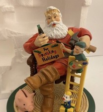 Ertl Coca Cola Santa Claus Sitting Mechanical Coin Bank 2nd Series