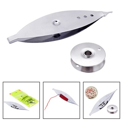 Shuttle -Kern Tatting Shuttle Silberfarbe Webwerkzeug 7.25x2.2x0.88cm Brandneu