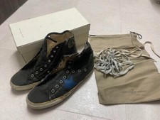 GOLDEN GOOSE GGDB FRANCY STAR Black Canvas EU:40 US:10 Women Sneakers