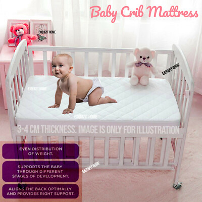 KINDERZIMMER BABY GESTEPPT ATMUNGSAKTIV KINDERBETT WIEGE KINDERWAGEN MATRATZE 74 X 33 X 4 CM