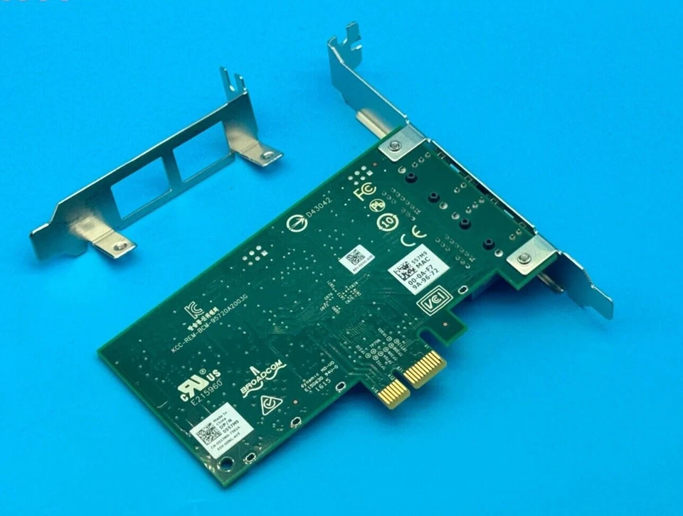 NEW Dell Broadcom BCM5720 PCIe Dual-Port 1 Gigabit Network Card 00FCGN 557M9 - Image 3 of 4