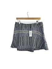 365 Derek Lam 10 Crosby Blue Purple Tweed Mini Skirt Size 8 NWT