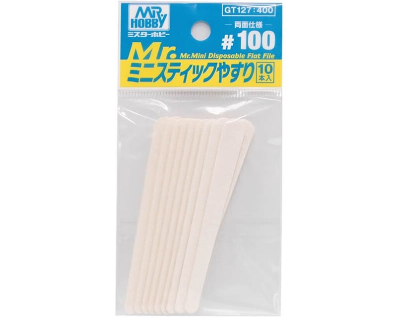 Mr.Hobby/Gunze Mr.Mini Disposable Flet File #100 (10pcs) GT127 modellismo