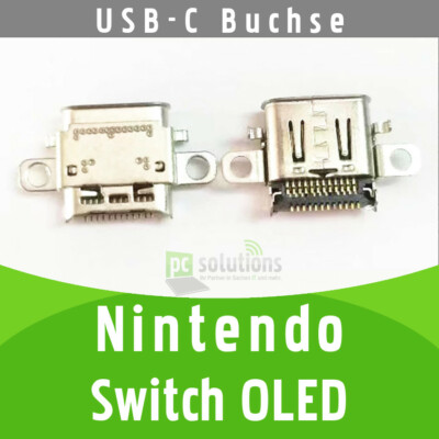   Nintendo Switch OLED Konsole USB-C Buchse Ladebuchse Socket Port Anschluss