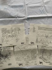 Rare Vintage Paint By Number Lot Of 13 Unfinished 14  X 14  Panels Quilting Deer