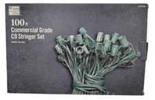 Home Accents Holiday 459100SH 100ft Commercial Grade C9 Stringer Set ONLY  OB