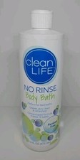 Clean Life No Rinse Body Bath Concentrate Paraben Free, Makes 16 Baths, 16 fl oz