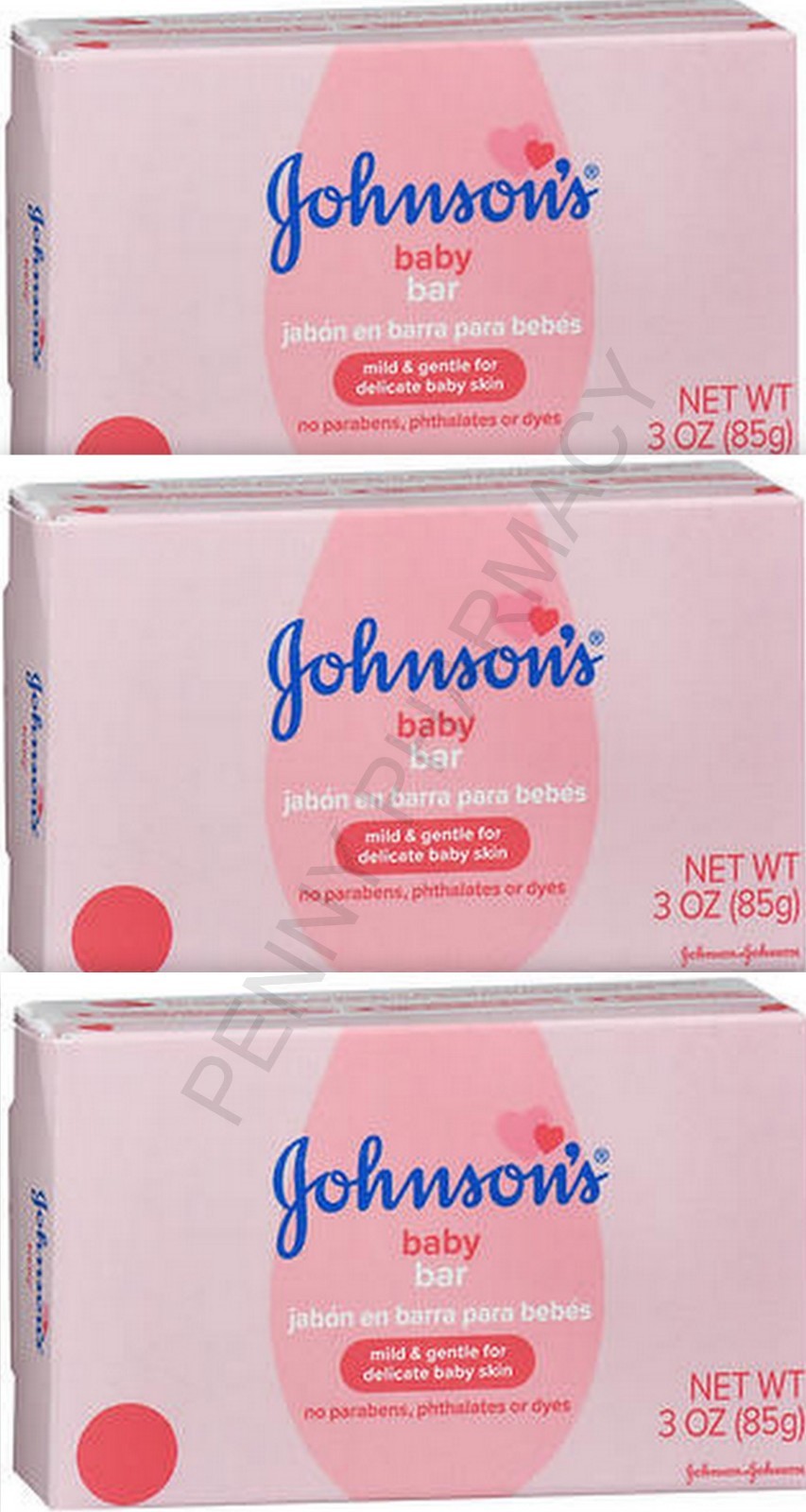 Johnson's Baby Bar Soap 3oz ( 3 bars ) PHARMACY FRESH! eBay
