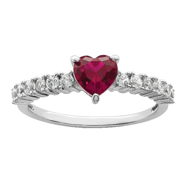 Heart Ruby Fashion Rings
