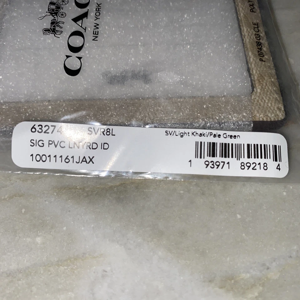 *AUTÉNTICO ENTRENADOR*- Firma PVC Cordón Identificación Soporte Caqui Claro/Verde Pálido Foto 2 de 4