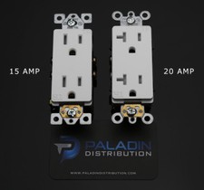 Decora Tamper Resistant Child Safety Outlet Plug TR UL - 15A / 20A AMP White