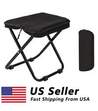 Portable Foldable Stool Handbag Chair Fishing Camping Garden Small Pocket Stool