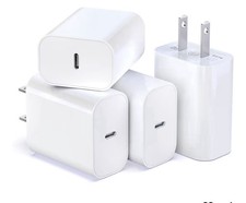 White USB-C Wall Charger Glossy 1-Port Multi-Protection Universal