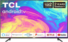 TCL 43P617K 43 Inch 4K UHD Smart Android TV with Freeview Play, HDR10, Micro Dim