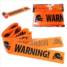 Halloween Skull Head Window Warning Sign Plastic Party Haunted House Decor US