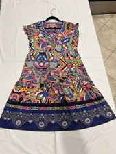 Johnny Was Demarner Tiered A-Line Tea Length Dress