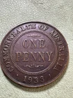 1933 Australia Penny — photo from another recent sale