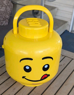 Lego Head Storage Brick Sorter Separator w/ 2 Trays & Handle Rare
