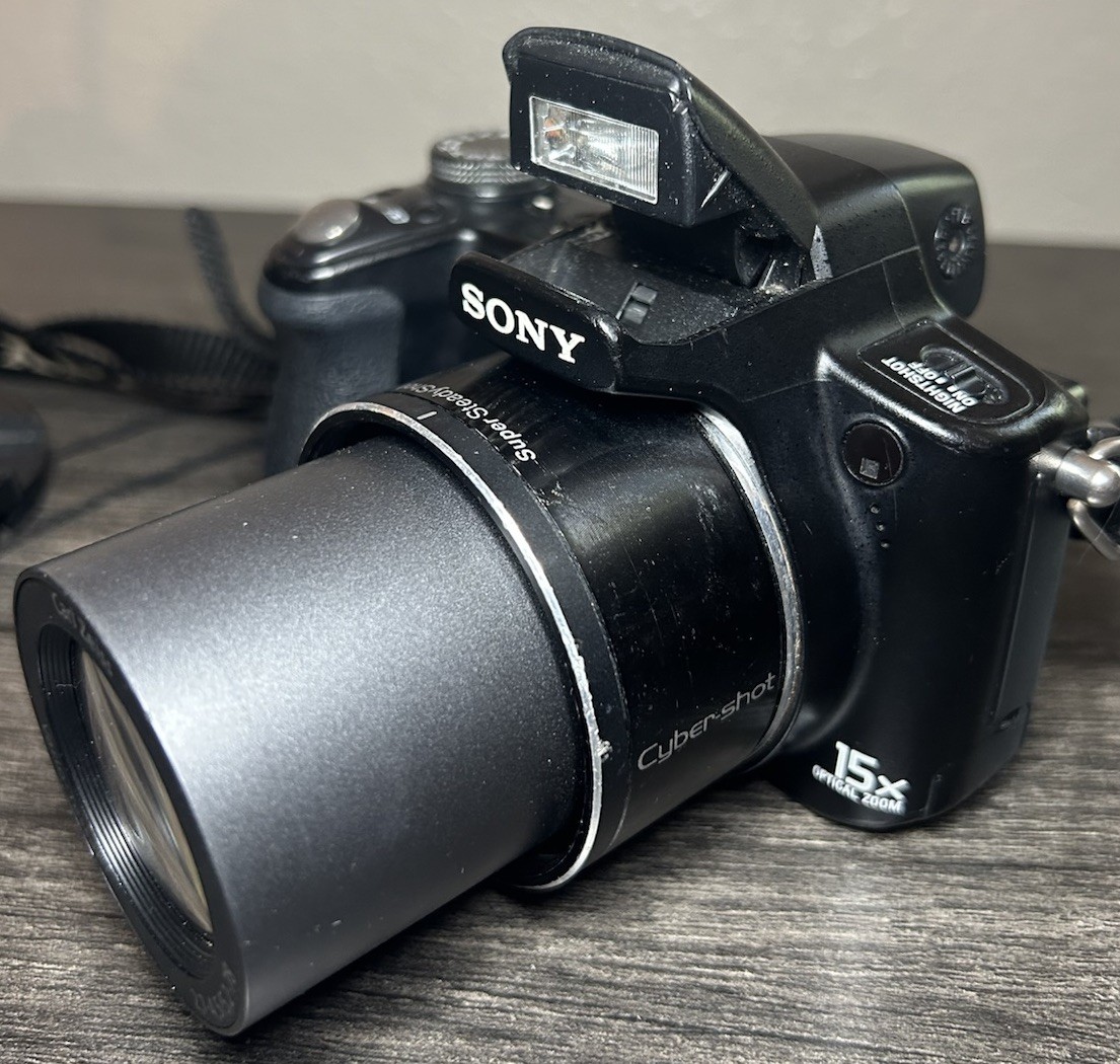 TESTED* Sony Cyber-Shot DSC-H50 9.1MP 15x Zoom Digital Camera LCD