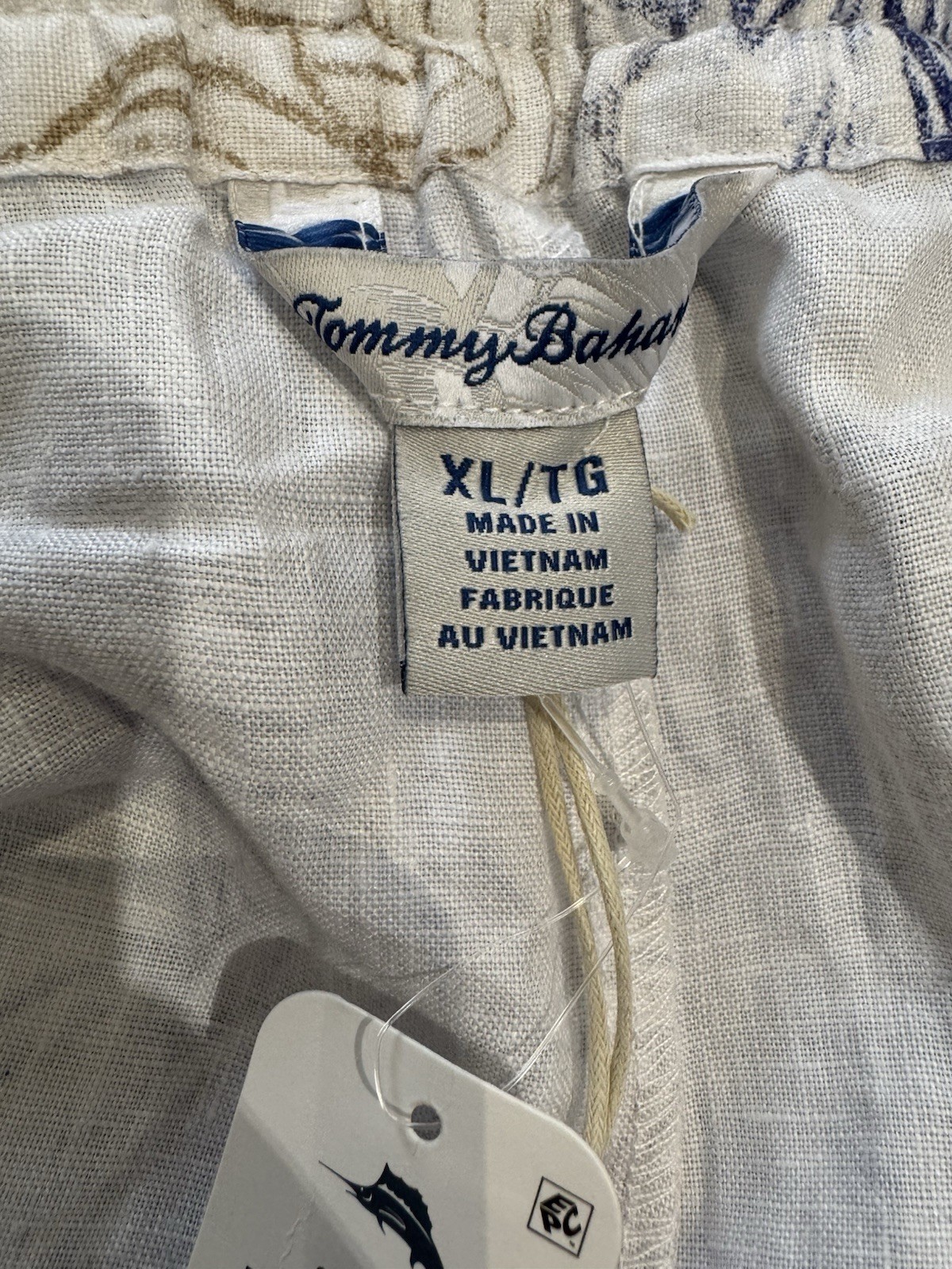 Tommy Bahama Dolce Easy Bay Floral Linen Drawstring Pants Size XL. BNWT RRP$128 image 5
