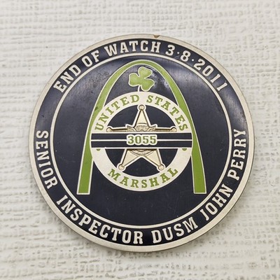 United States Marshal Senior Inspector Dusm John Perry Challenge Coin