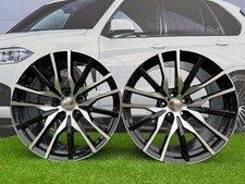 4X R20 Pouce 5x112 Style 742M Roues Noires Polies : S'adapte Pour X5 X6 X7 G05