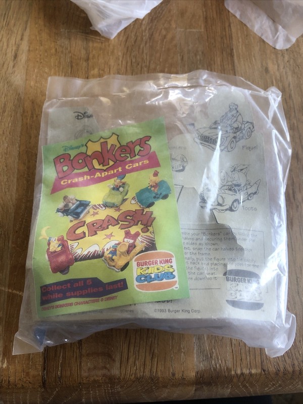 Disney Bonkers LUCKY PIQUEL Police Crash-Apart Car Toon Cop 1993 SEALED