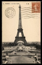 Ansichtskarte Paris, La Tour Eiffel, Blick vo...