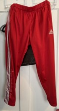 Adidas Marquee Pant DU1684 Men’s Red Track Pants L NWT Basketball Warm Up
