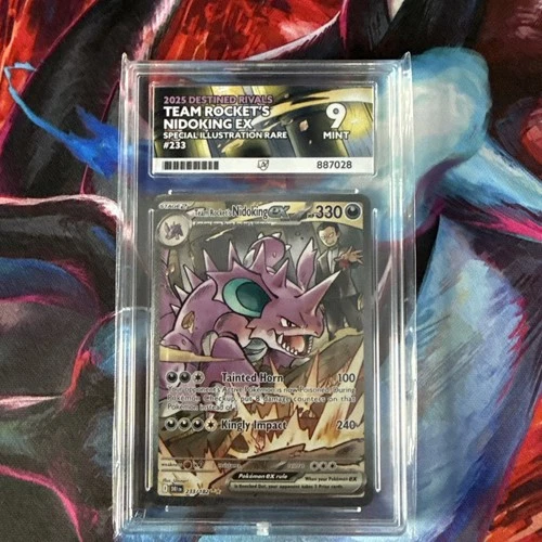 Pokémon TCG Team Rockets Nidoking EX 233/182 Destined Rivals Ace 9 Mint SIR
