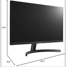 LG IPS Monitor 27" FHD 1920 x 1080 Display, Energy Saving,- Black