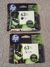 HP 63XL Black Tricolor Combo L0R44BN -F6U63AN  F6U64AN Genuine Sealed Foil Pack