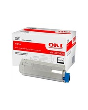 Image of 1 x Oki 44318608 Black Original OEM Toner Cartridge C710, C711 - 11,000 Pages