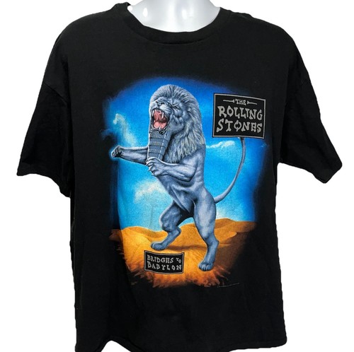 Rolling Stones Bridges To Babylon 2XL VTG 1997 Band Tour T Shirt Single Stitch