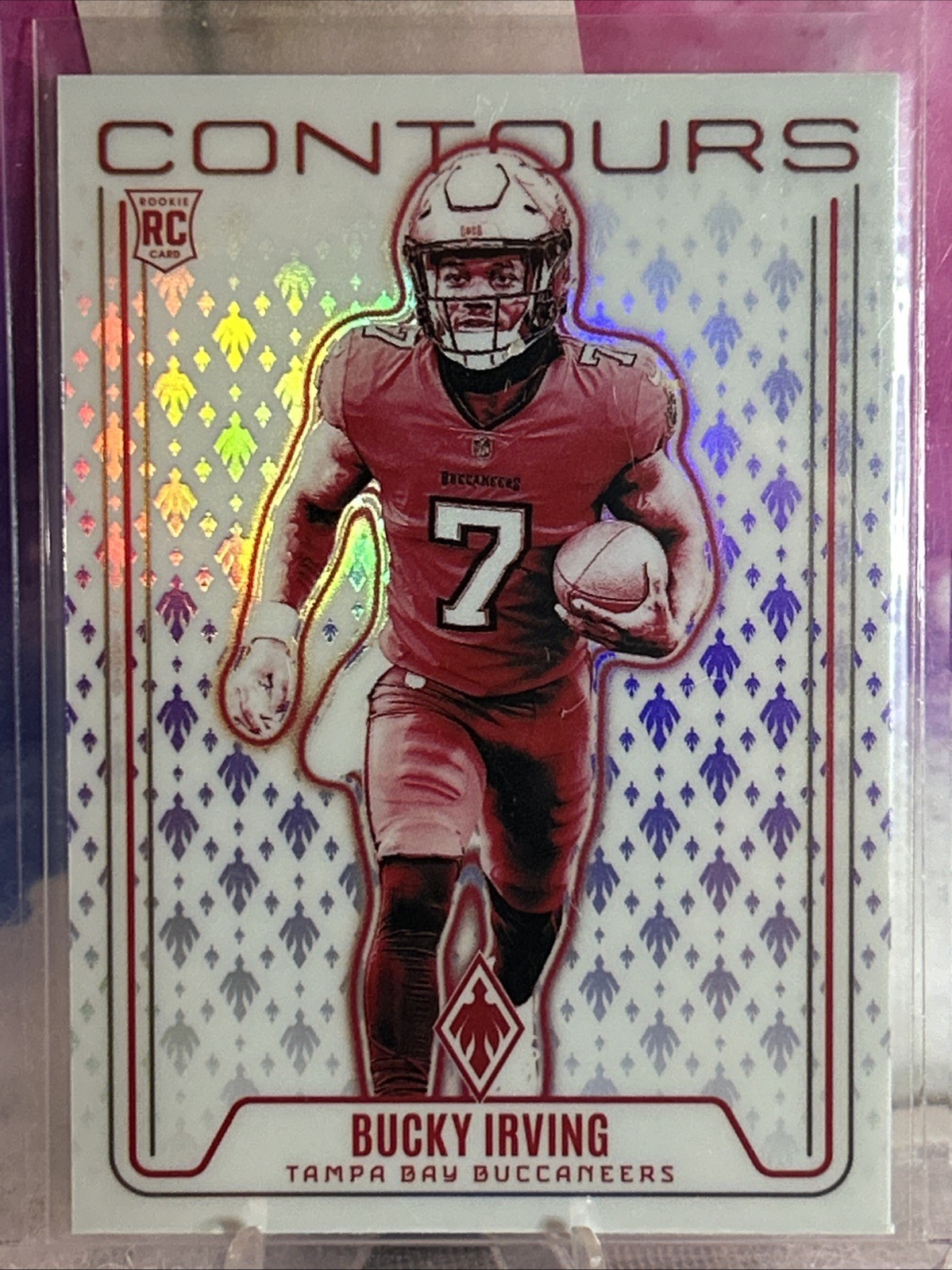 2024 Panini Phoenix - Contours Bucky Irving #CON-BIG Purple (RC)