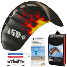 HQ Kites Symphony Beach III 1.3 Stunt Kite 51" Dual-Line Sport Kite Flame