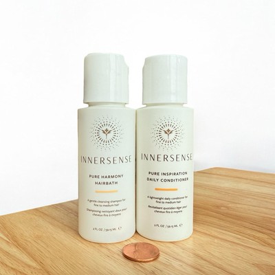 Innersense Pure Harmony Hairbath Shampoo & Inspiration Conditioner Set 2 fl oz