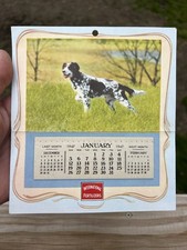 Original 1947 International Fertilizers Hunting Dog Calendar - NOS, Unused