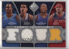 2009 SP Game Used Fabric Foursomes Dwight Howard Gerald Green Nate Robinson 8mm