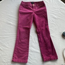 Polo Ralph Lauren girls size 7 classic chino Pink pants Logo Back Pocket EUC