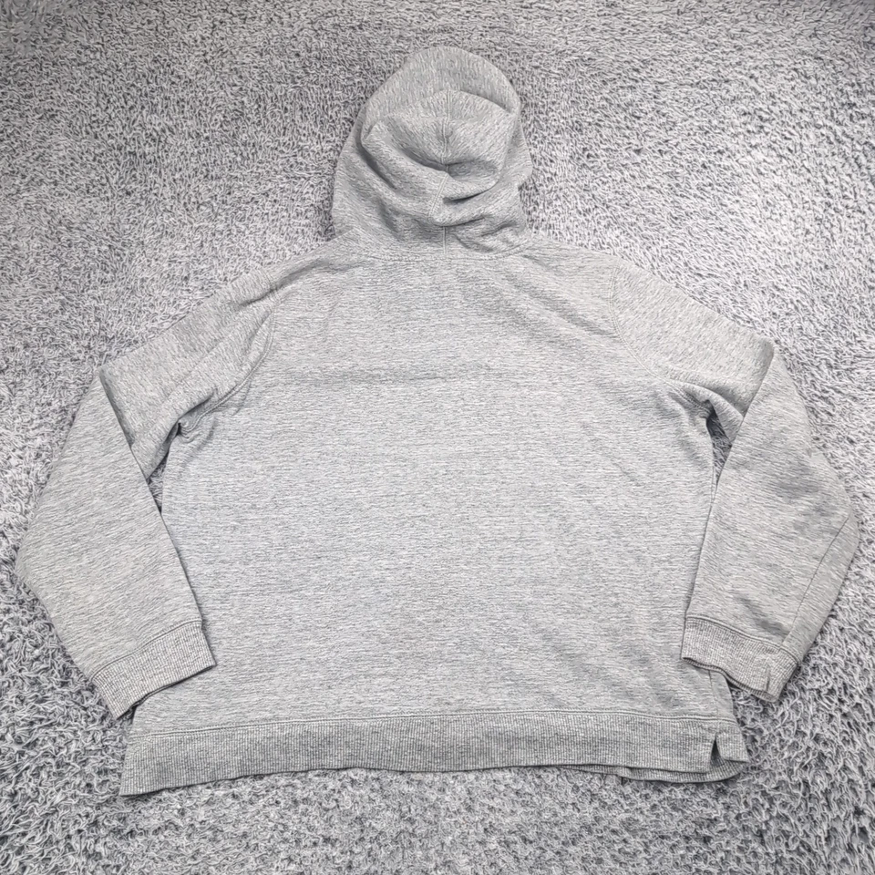 Sudadera American Eagle Mujer Extra Grande Gris Rosa Logo Polar Sudadera con Capucha Tareas Foto 4 de 4